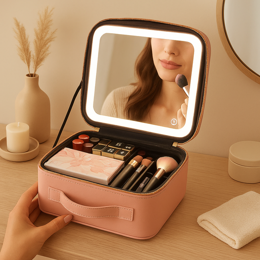 Cosmetiquera Espejo Led LUMICASE